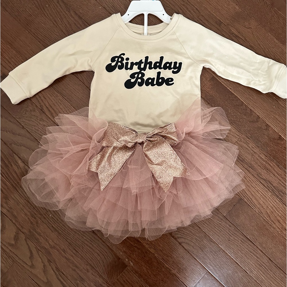Organic Birthday Babe Sweatshirt & Tutu